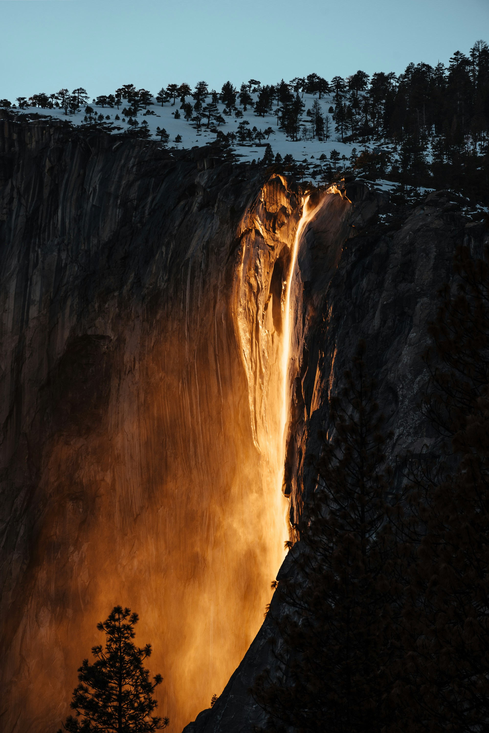 Yosemite Firefall captured with Angles